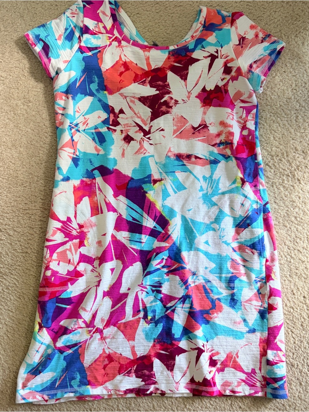 SPF 50 Talbots cute print dress or Cover up Small petite coastal floral